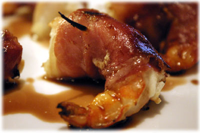 grilled shrimp wrapped in bacon