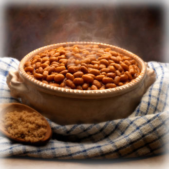 BBQ Side dish of baked beans 