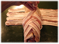 how to wrap chicken with bacon 