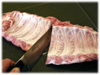 how to cut ribs