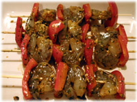 grilled shrimp kabobs