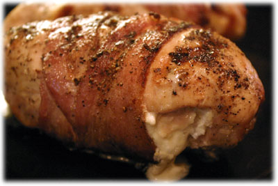bacon wrapped boneless chicken breasts