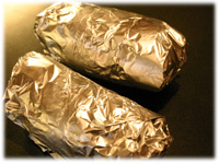 bbq baked potato wrapped in foil 