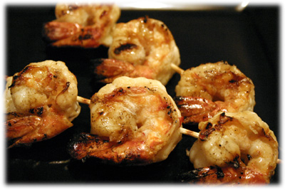 lemon grilled shrimp kabobs