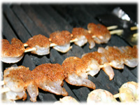 hot grilled shrimp skewer recipe