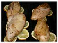 olive oil on chicken