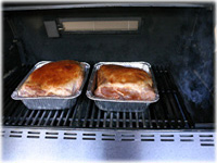 cooking pulled pork on gas grill