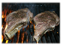 grilling rib steaks position 2