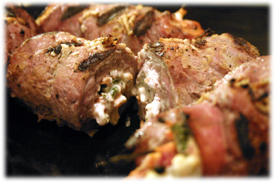 grilled stuffed flank steak