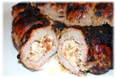 stuffed grilled pork tenderloin