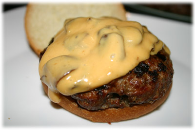 best burger with melted cheese and mushroom sauce