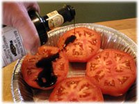 baked tomatoes with balsamic vinegar 