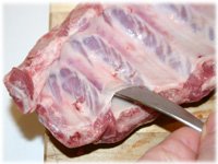 preparing pork back ribs