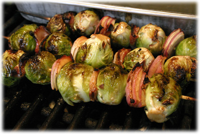 barbecue brussel sprouts