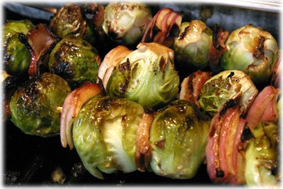 how to make brussel sprouts kebabs