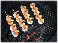 buffalo shrimp on the grill