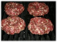 sirloin burgers on the grill