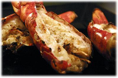 tender grilled lobster