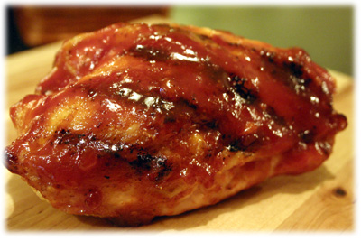 sweet and sticky grilled chicken