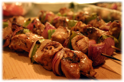 juicy marinated pork tenderloin kebabs
