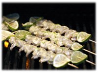 grilled shrimp curry kebabs recipe