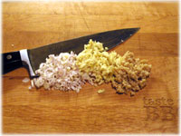 chopped lemongrass garlic ginger