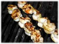 grilling shrimp for steak oscar