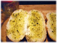grilling garlic bread