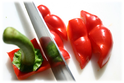grilled red pepper